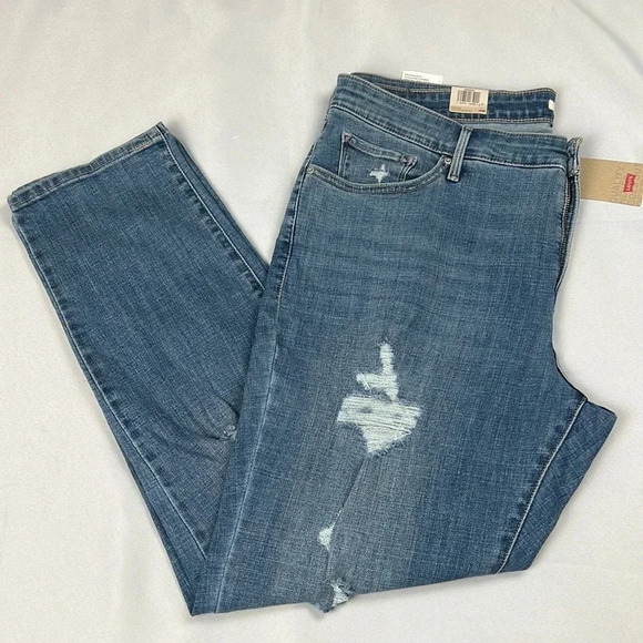 NEW Levi’s Sculpt 311 Shaping Skinny Distressed Jean Size 22W - Picture 1 of 12